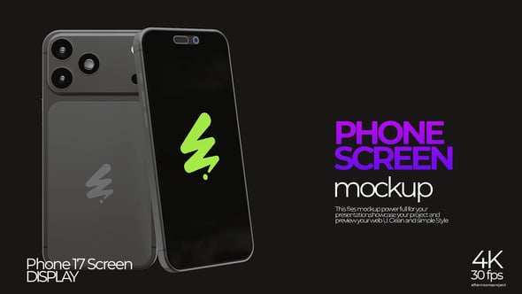 Videohive Phone 17 Mockup Screen