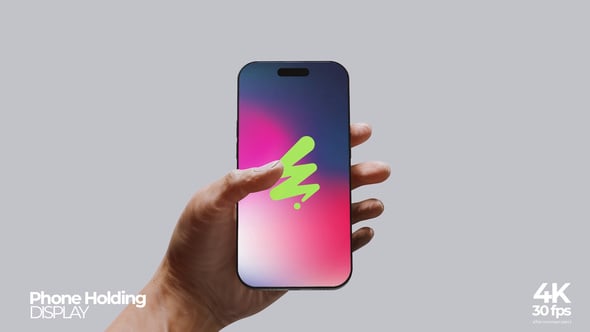 Videohive Phone Holding Hand Mockup