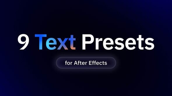 Videohive Text Presets | AE 59841079