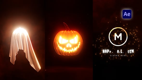 Videohive Halloween Logo Reveal 59979936