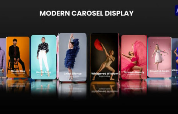 Videohive Modern Carousel Display | Sleek Carousel Showcase | Trendy Frame Rotation