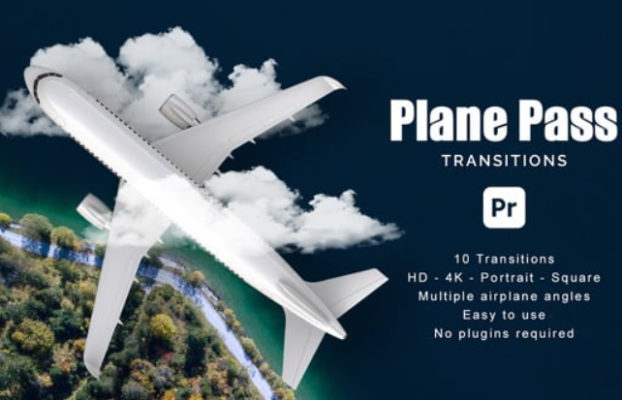 Videohive Plane Pass Transitions for Premiere Pro