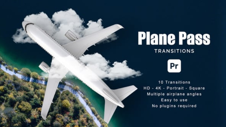 Videohive Plane Pass Transitions for Premiere Pro