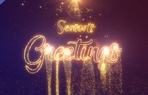 Videohive Seasons Greetings Line Gold