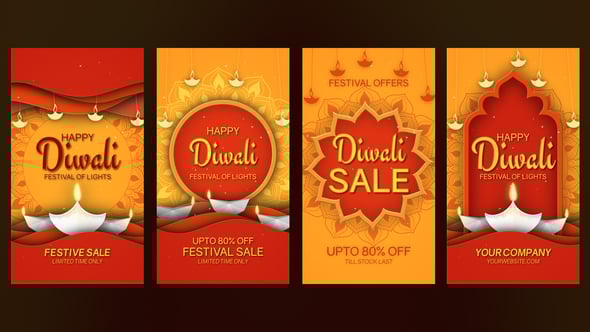 Videohive Happy Diwali Instagram Stories 60235172