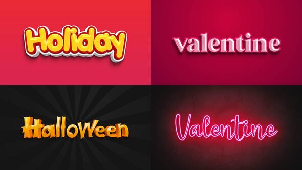 Videohive Text Effect – Holiday Style
