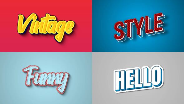 Videohive Text Effect – Vintage Style 02