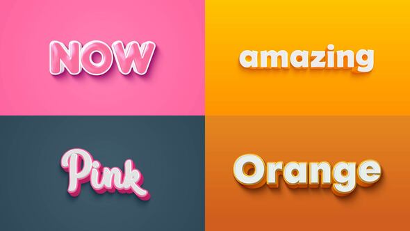 Videohive Text Effect – 3D Style 03