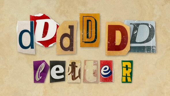 Videohive Ransom Letters – D Letters