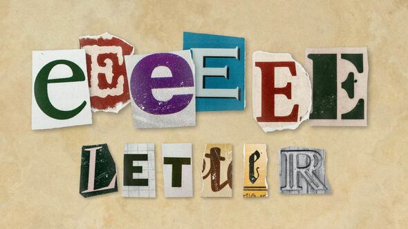 Videohive Ransom Letters – E Letters