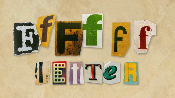 Videohive Ransom Letters – F Letters