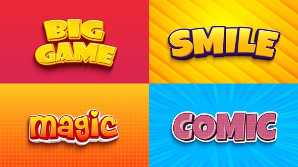 Videohive Text Effect – Cartoon Style 03