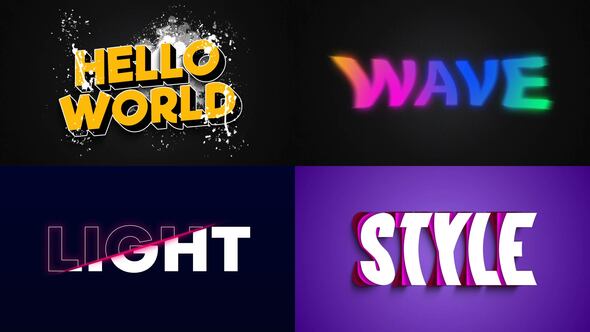 Videohive Text Effect – Artistic Style 03