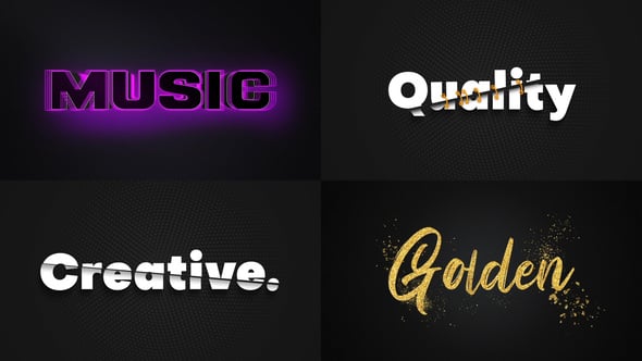 Videohive Text Effect – Artistic Style 01