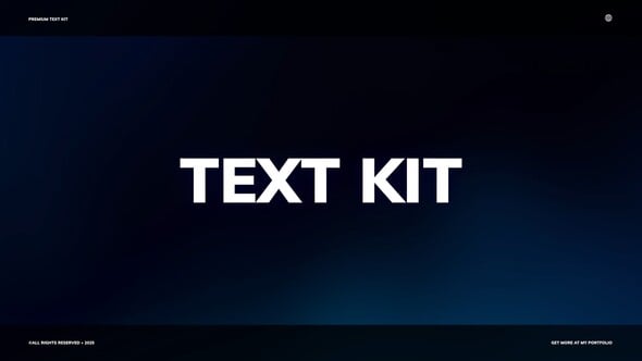 Videohive Text Kit | AE