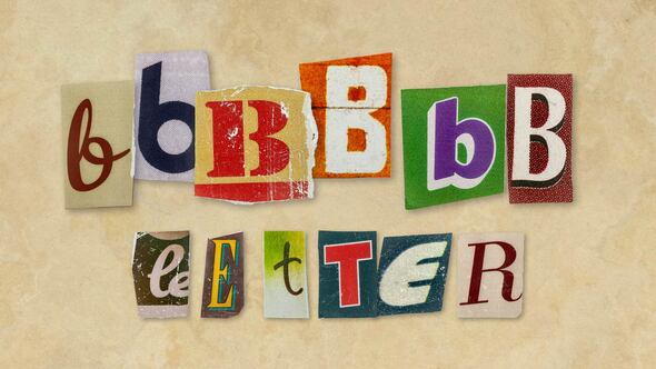 Videohive Ransom Letters – B Letters