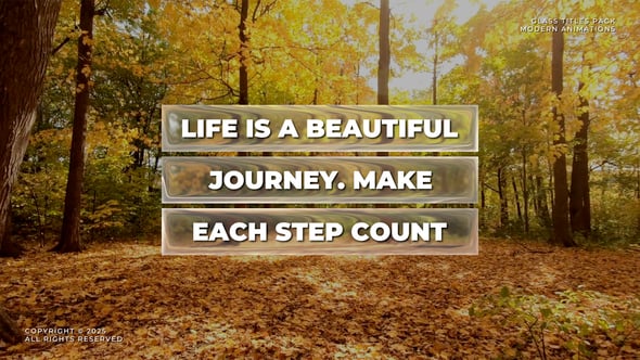 Videohive Glass Titles | AE