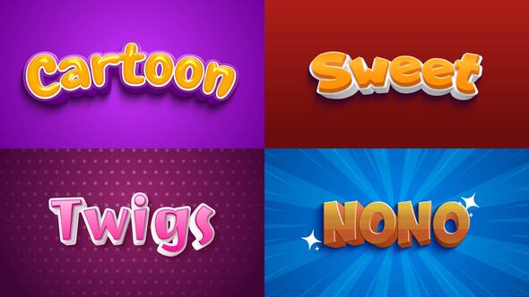 Videohive Text Effect – Cartoon Style 01