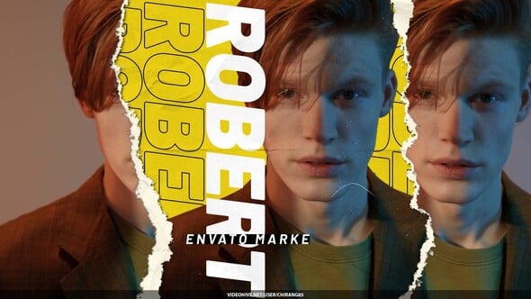 Videohive Paper Rip Freeze Frame