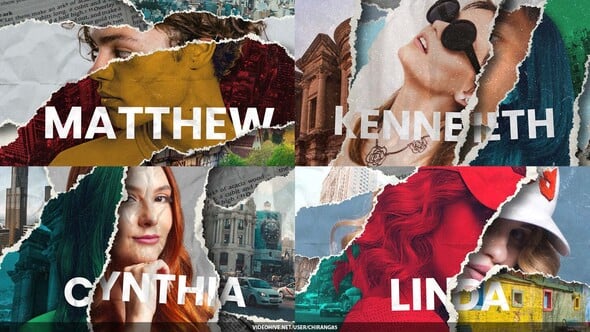 Videohive Collage Elements Opener