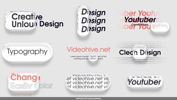 Videohive Modern Title Glass