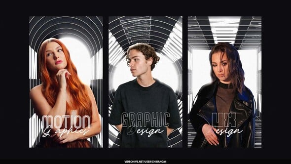 Videohive Animated Lines Poster Stories