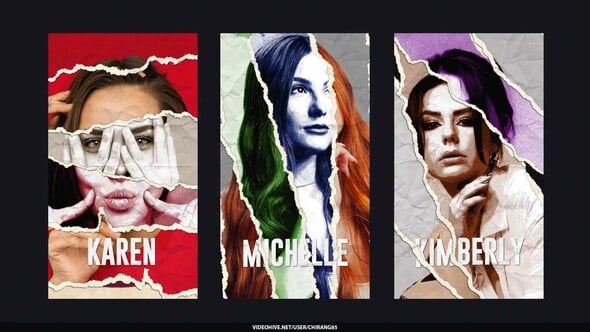 Videohive Collage Elements Tape Paper Stories