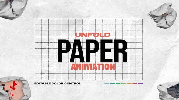 Videohive Unfold Paper Animation Pack