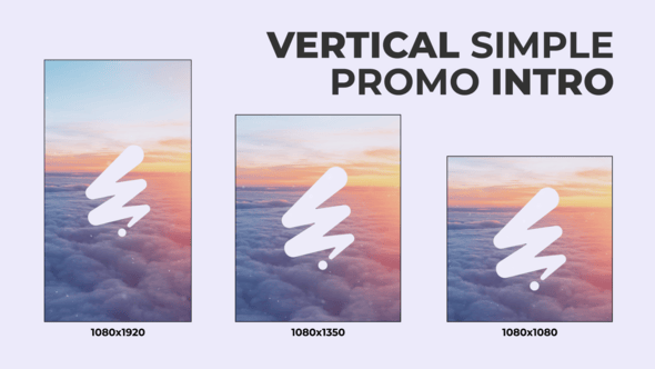Videohive Vertical Simple Promo Intro /Ae