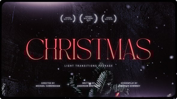 Videohive Christmas Light Transitions