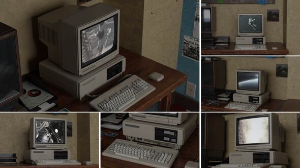 Videohive Old Computer Mockup 60443259