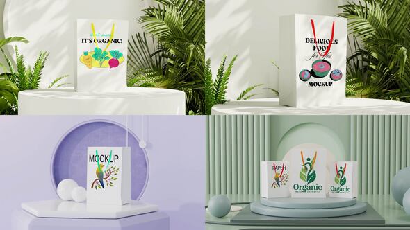 Videohive Paper bag mockup 60400024