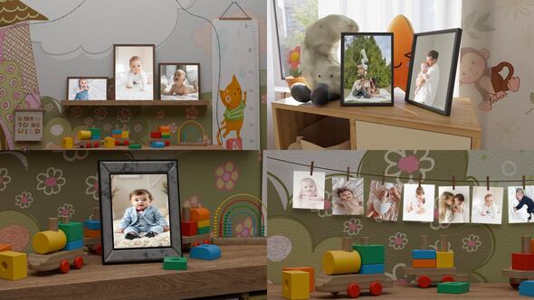 Videohive Children’s room baby slideshow