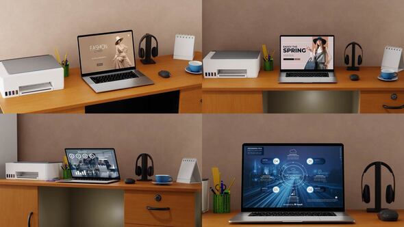 Videohive Laptop mockup 59695819