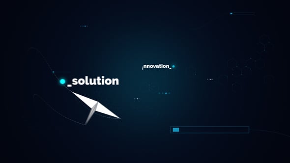 Videohive Paper plane Flying Logo