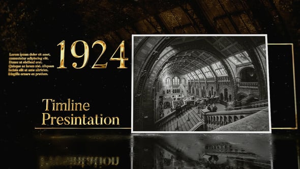 Videohive Golden History Slideshow