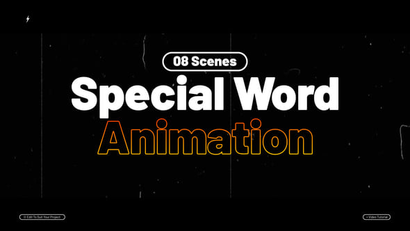 Videohive Special Word Animation | After Effects