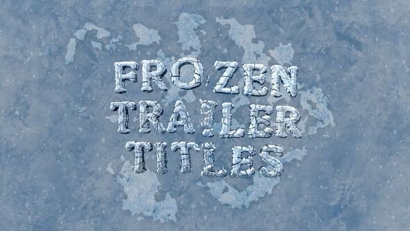 Videohive Frozen Trailer Titles
