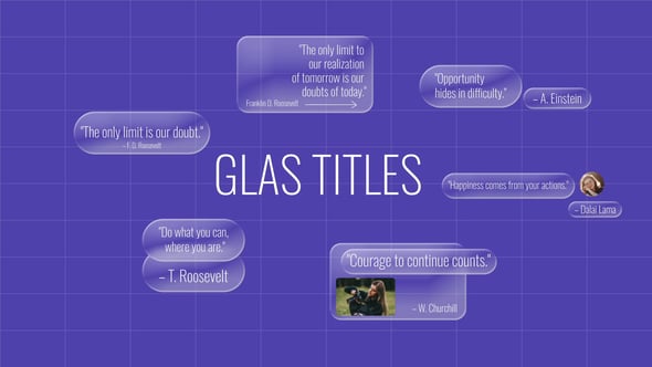 Videohive Glass Titles 60573103