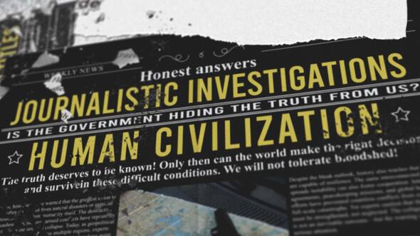 Videohive Investigation Newspaper Mockup Titles