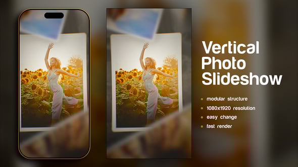 Videohive Vertical Photo Slideshow