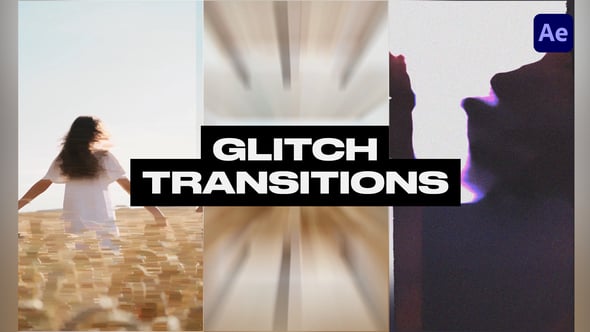Videohive Vertical Glitch Transitions 60287107