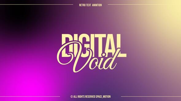 Videohive Retro Text Animation | AE