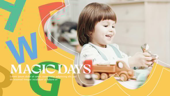 Videohive Kindergarten Promo Opener | Kids Slideshow