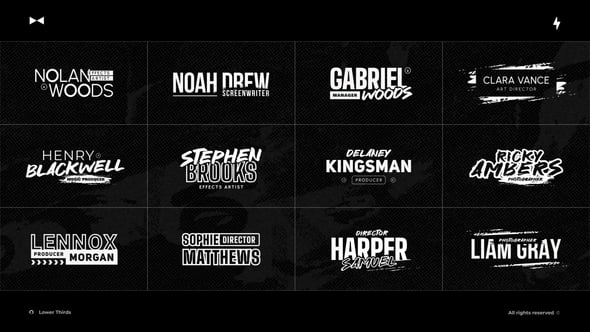Videohive Lower Thirds Unique | After Effects