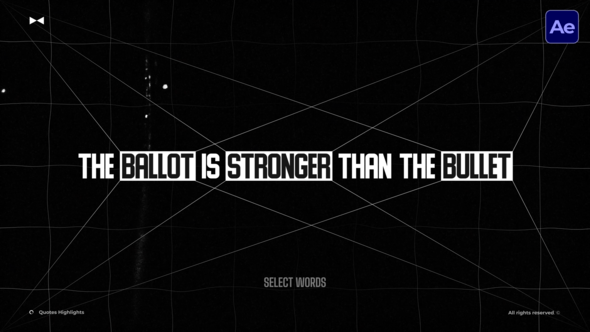 Videohive Quotes Highlights  AE