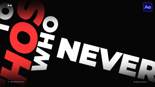 Videohive Text Animation Intro  AE