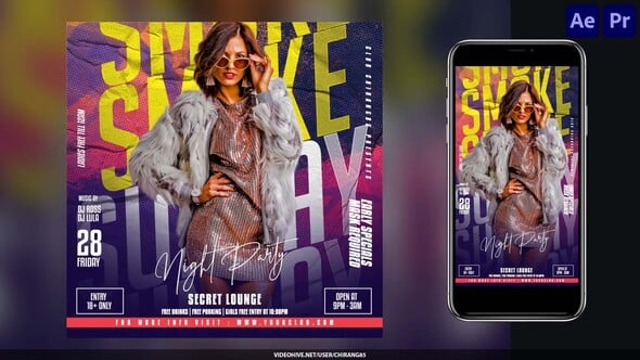 Videohive Night Club Flyer v30