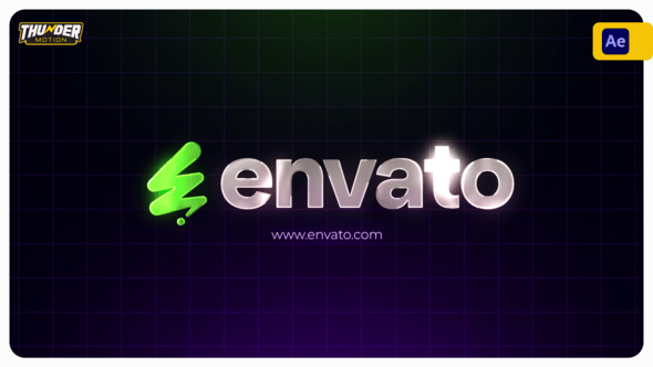 Videohive Neon Search Logo Reveal