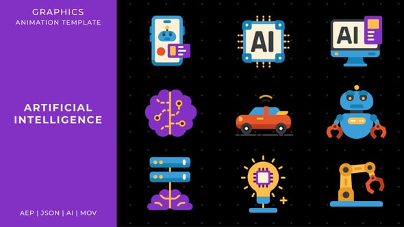 Videohive Artificial Intelligence graphic animation template | After Effects